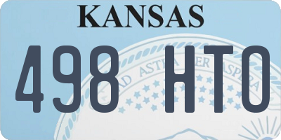 KS license plate 498HTO