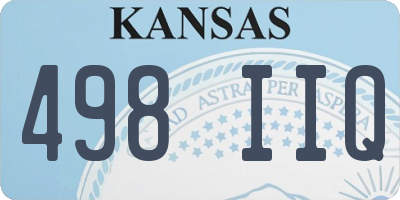 KS license plate 498IIQ