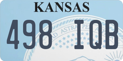KS license plate 498IQB