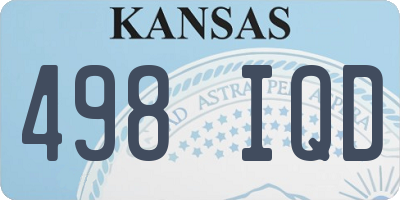 KS license plate 498IQD