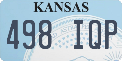 KS license plate 498IQP