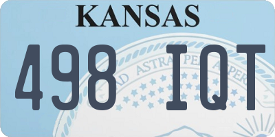 KS license plate 498IQT