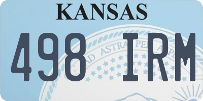KS license plate 498IRM