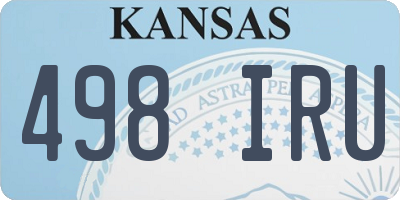 KS license plate 498IRU