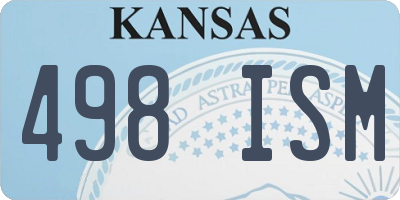 KS license plate 498ISM