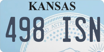 KS license plate 498ISN