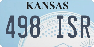 KS license plate 498ISR