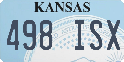 KS license plate 498ISX
