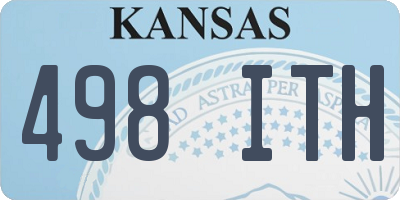 KS license plate 498ITH