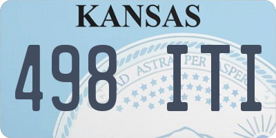 KS license plate 498ITI
