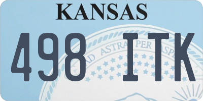 KS license plate 498ITK