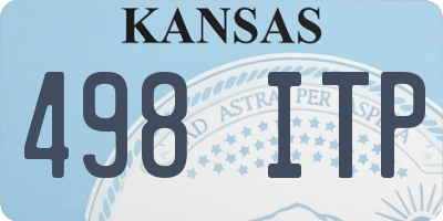 KS license plate 498ITP