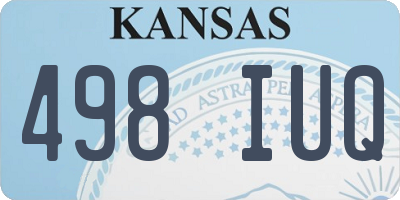 KS license plate 498IUQ