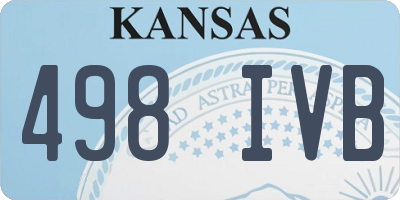 KS license plate 498IVB