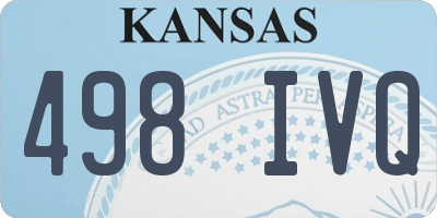KS license plate 498IVQ