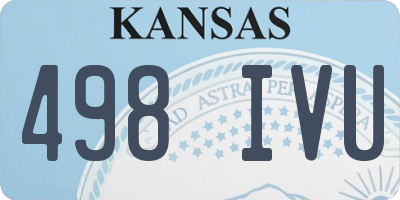 KS license plate 498IVU