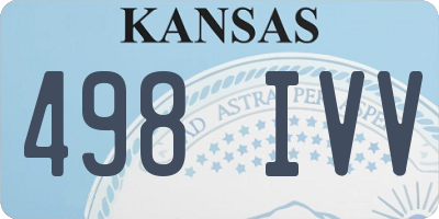 KS license plate 498IVV
