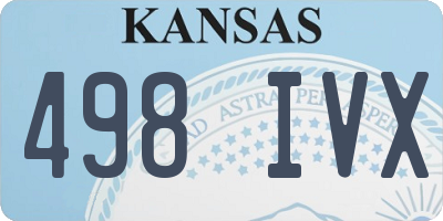 KS license plate 498IVX