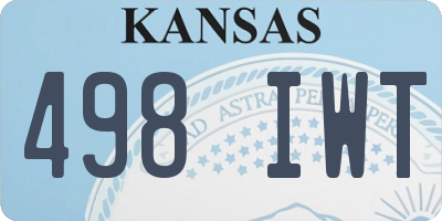 KS license plate 498IWT
