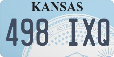 KS license plate 498IXQ
