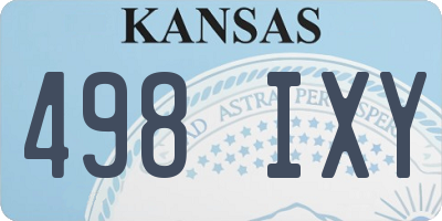 KS license plate 498IXY