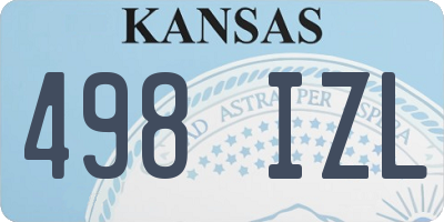 KS license plate 498IZL