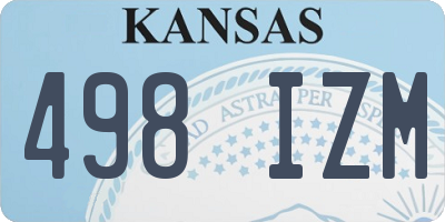KS license plate 498IZM