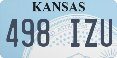 KS license plate 498IZU