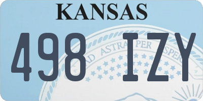 KS license plate 498IZY