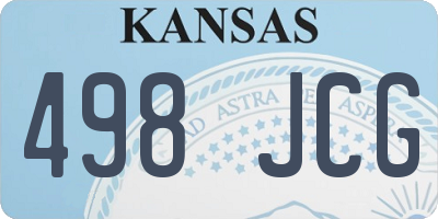 KS license plate 498JCG