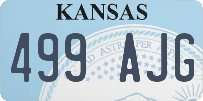 KS license plate 499AJG