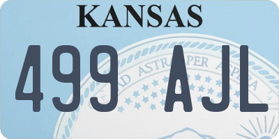KS license plate 499AJL