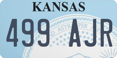 KS license plate 499AJR