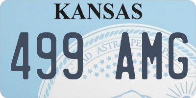 KS license plate 499AMG