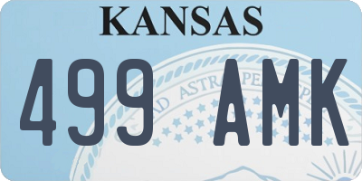 KS license plate 499AMK