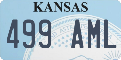 KS license plate 499AML