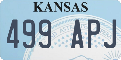 KS license plate 499APJ