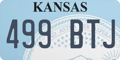 KS license plate 499BTJ