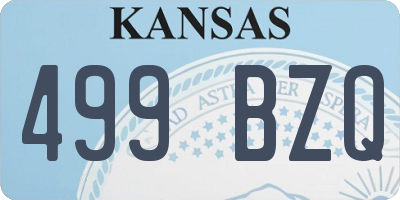 KS license plate 499BZQ