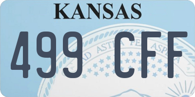 KS license plate 499CFF