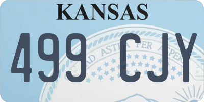 KS license plate 499CJY