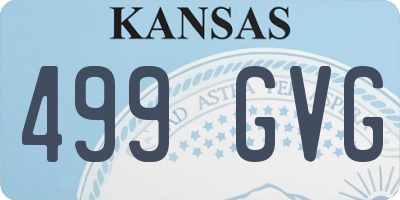 KS license plate 499GVG