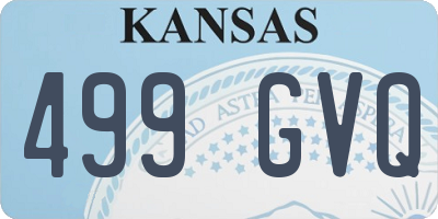 KS license plate 499GVQ