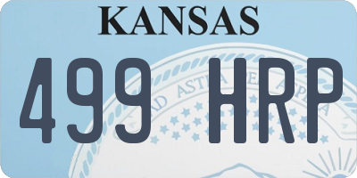 KS license plate 499HRP