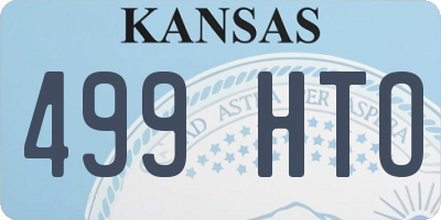 KS license plate 499HTO