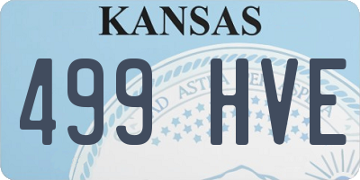 KS license plate 499HVE
