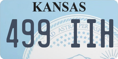 KS license plate 499IIH