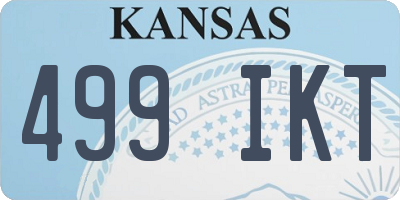 KS license plate 499IKT