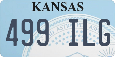 KS license plate 499ILG