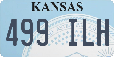 KS license plate 499ILH